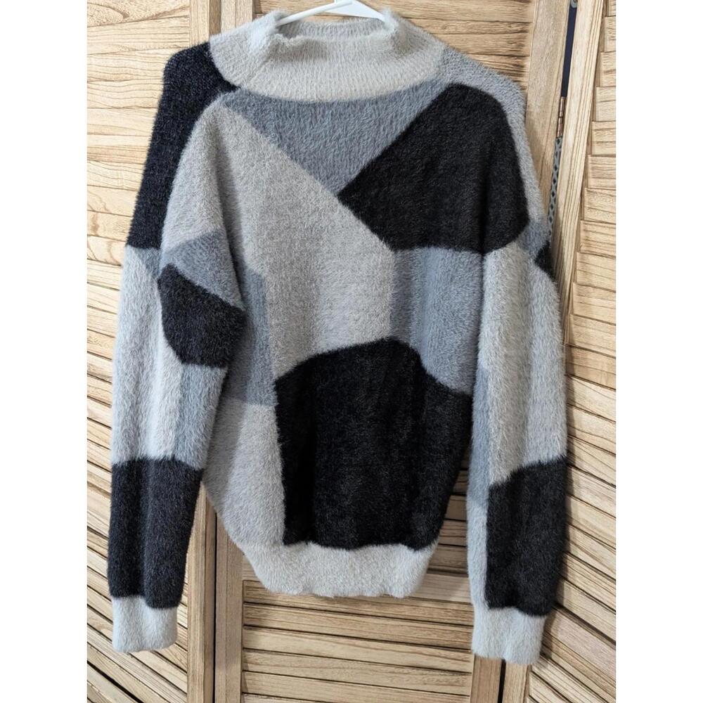 Michelle nicole faux fur‎ sweater wool blend